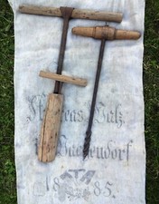 3 Stück urige alte Handbohrer