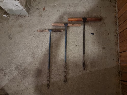 Alte handbohrer - 3x,