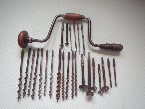 Antiker handbohrer brustleier - handbohrer, ,brustleier