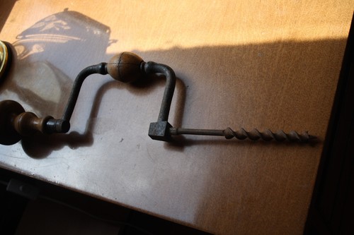 Antik handbohrer handleier - antik,