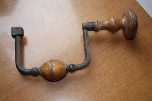 Antik handbohrer handleier - handbohrer,