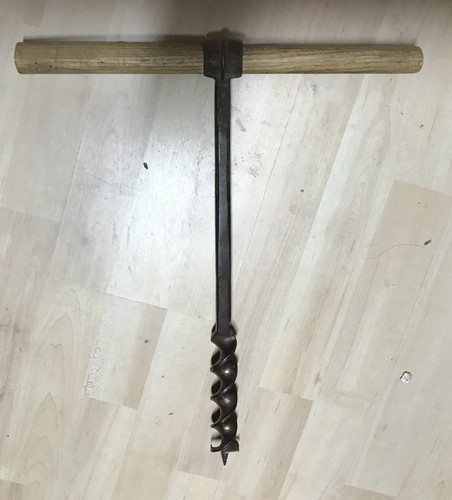 Antiker hand holzbohrer 32mm - antiker,